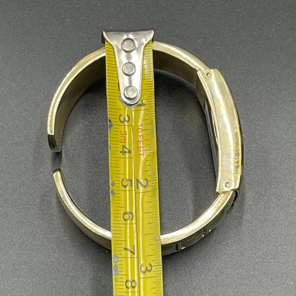 Vivani Abalone Watch Women 22mm Silver Tone MOP Dial Cuff Untested Original Box - Image 13