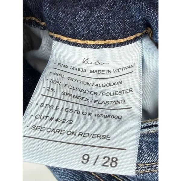 KanCan Estilo bootcut stretch dark wash double button high waist jean women’s 28 - Image 2