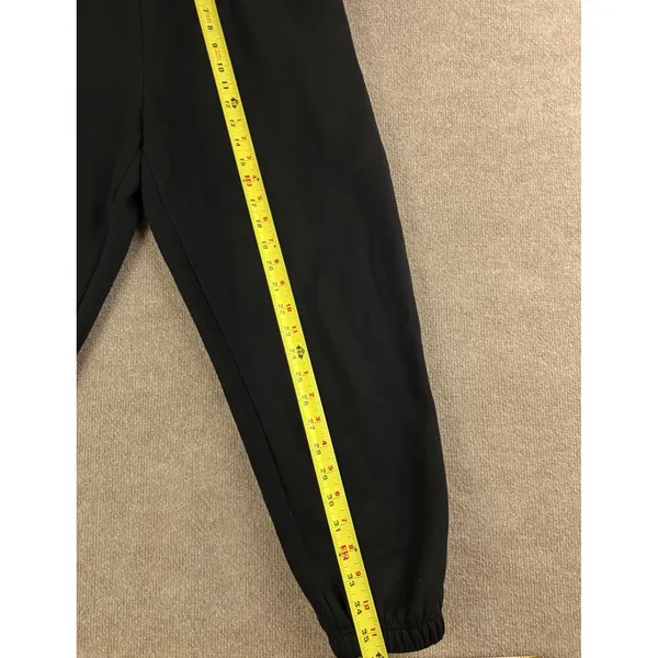 Anrabess Womens Black Fleece Lined Jogger Sweatpants Elastic Waist Size L - Image 7