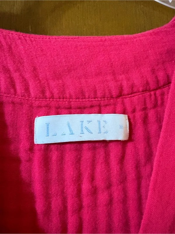 Lake Gauze Caftan Midi Dress in Heatwave - Image 3