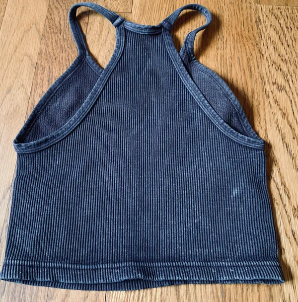 Free People happiness crop top washed black size XS/S - Image 5