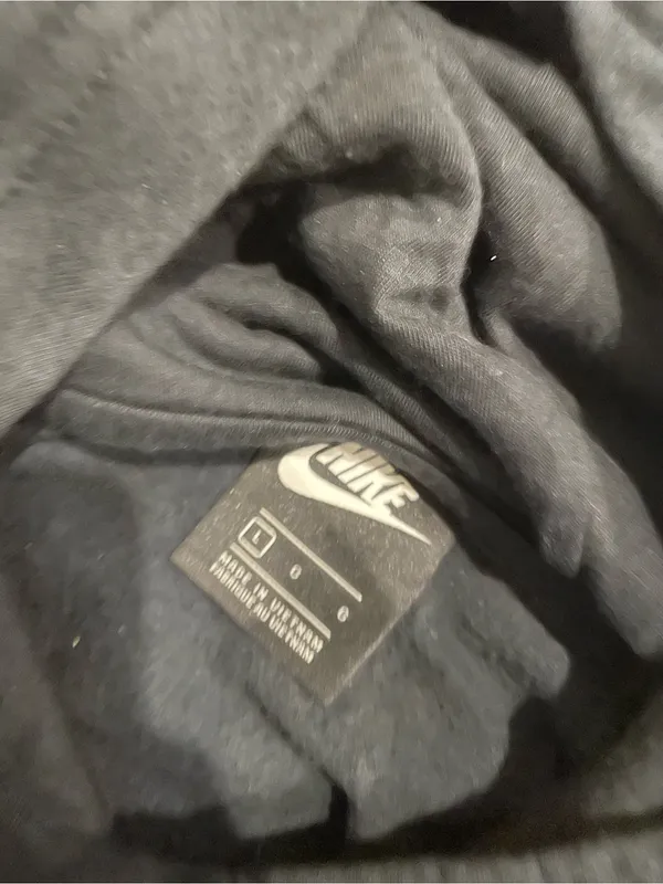 Nike Black Women's Hoodie with Silver Swoosh Logo - Image 2