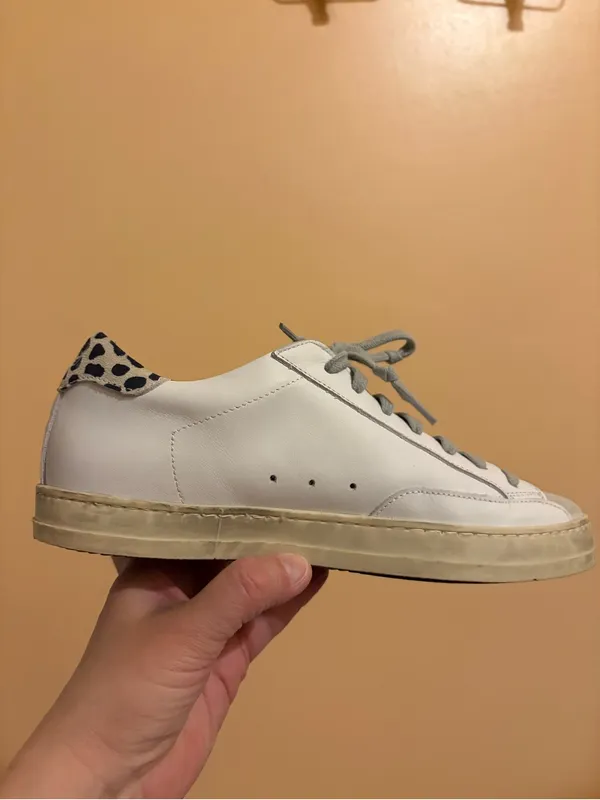P448 John White Leopard Print Sneakers - Image 10