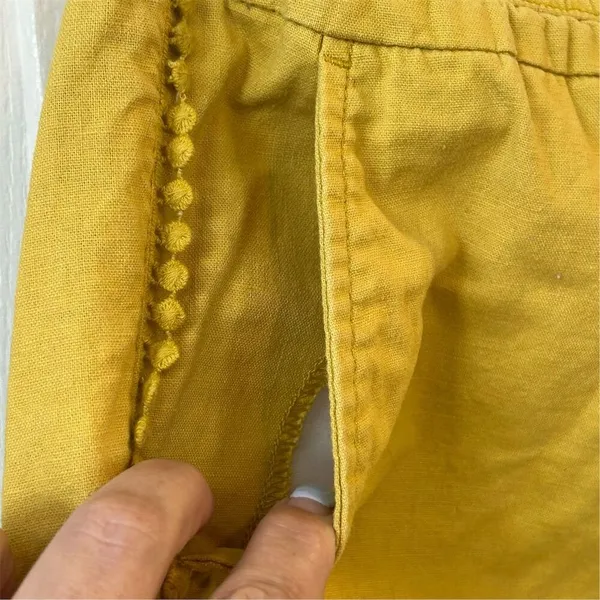 LOFT Women's‎ Yellow Running Shorts Size L High Rise Casual - Image 5
