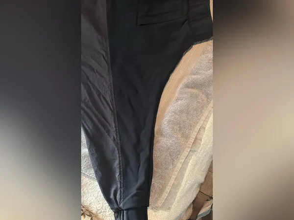 Fabletics Bobbie Glam Black Jacket Cropped Lightweight Bomber Athletic Zip-Up - Image 8