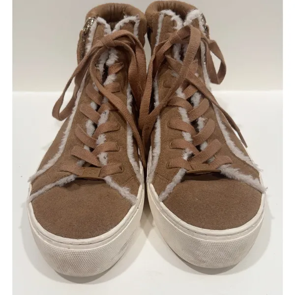 UGG Olli Heritage Sneaker Trainers Suede Sheepskin Fur Lined Boots Size 7 - Image 2