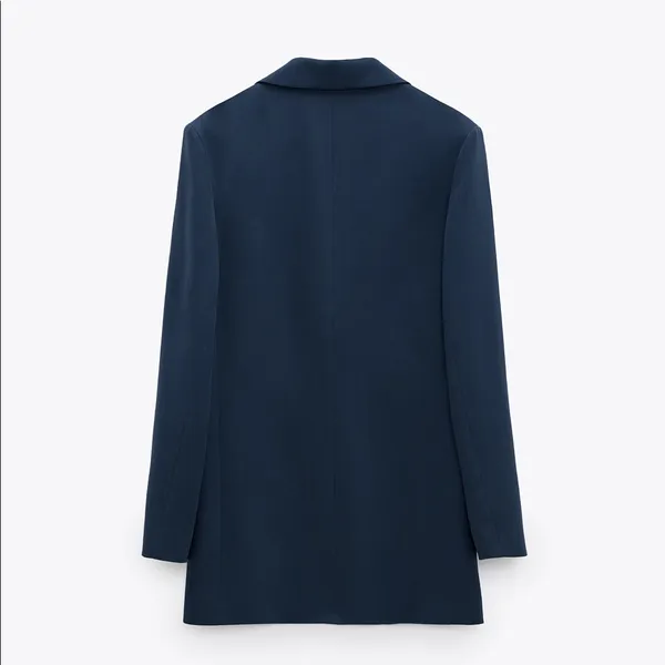 Zara POCKET BLAZER LIMITED EDITION BLUE NEW - Image 11
