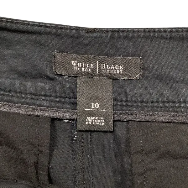 White House Black Market Black Shorts, Silver Accents Classic Fit. Size 10 - Image 4