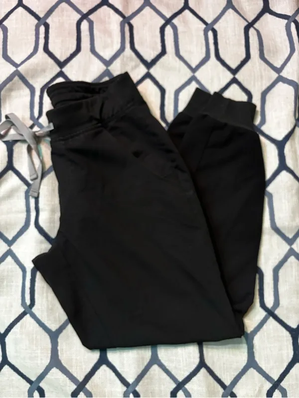 FIGS Technical Collection Zamora Women's Scrub Jogger Pants Black XSP NWT - Image 2