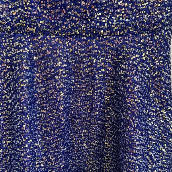 City Studio Blue Sequin‎ Cutout Fit & Flare Dress Size 15/16 NWT - Image 5