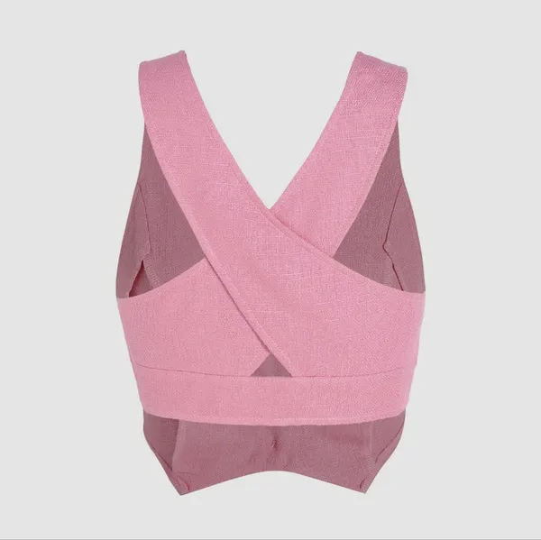 Cider NWT BOUTIQUE Cross Button Up Stitch Tank Top Size XL - Image 2
