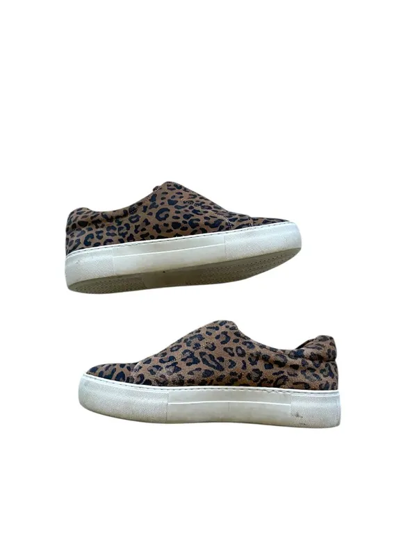 J/Slides Neutral Leopard Print Sneakers Brown Size 8 Casual Glam Summer Vacation - Image 6