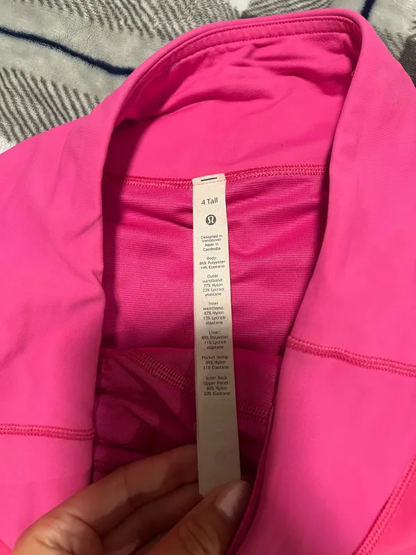 Lululemon HR Speed Up Sonic Pink Shorts 4 Tall - Image 2
