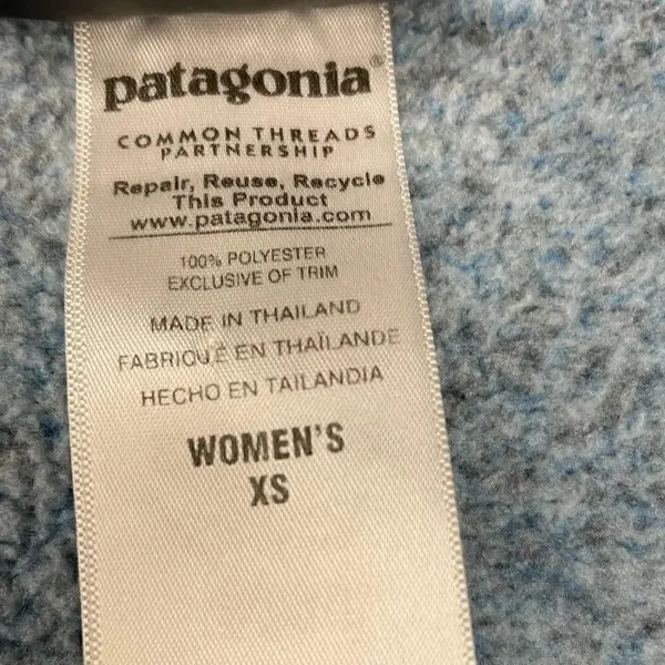 Women’s Blue Patagonia Jacket 1/4 Zip Pullover Size XS - Image 9