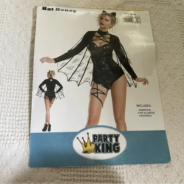 NEW Party King Bat Honey Women's Costume Size Large - Image 6