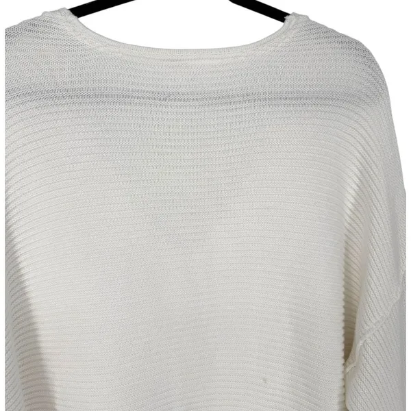 Free People La Brea Oversized V-Neck Chunky Long Sleeve Knit Sweater Size Medium - Image 8