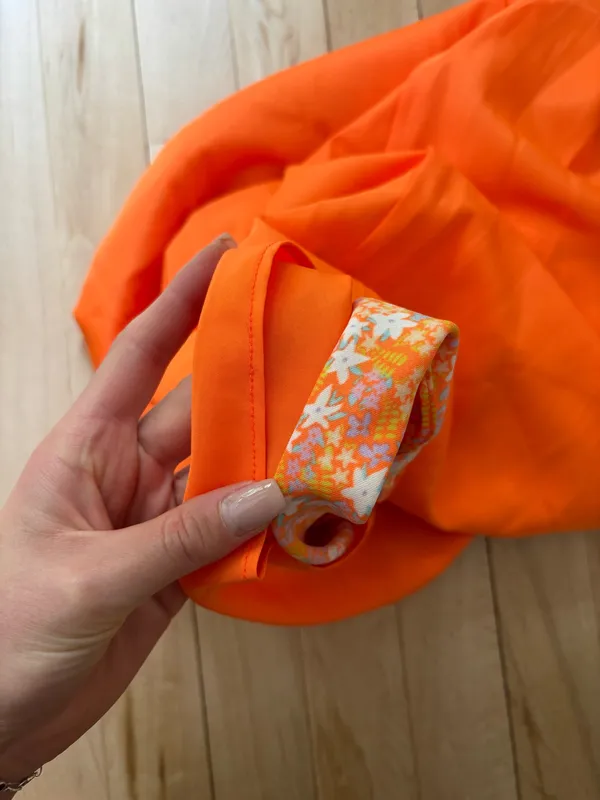 Steve Madden orange floral midi skirt - Image 5