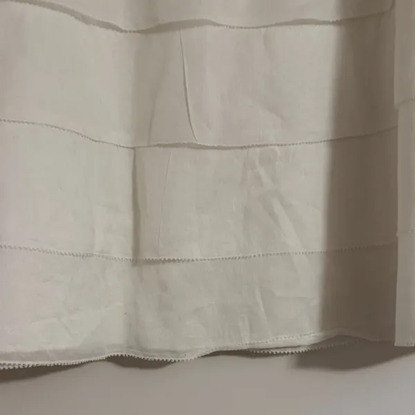 Ann Taylor Elegant White Lined Tiered Skirt - Image 3