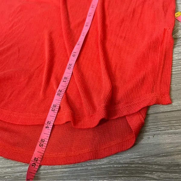 Free people Lola crimson red‎ lace embroidered floral top sz M - Image 5