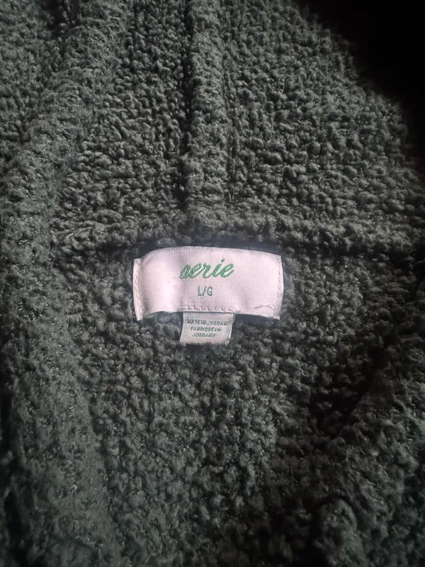 Aerie bubbled Sherpa hoodie L - Image 3