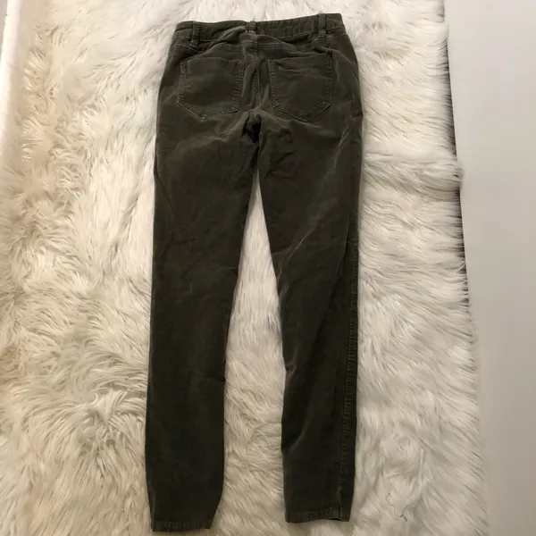 Kensie Jeans Women's Size 4/27 Knockout Skinny Pant Green Corduroy‎ Mid Rise - Image 8