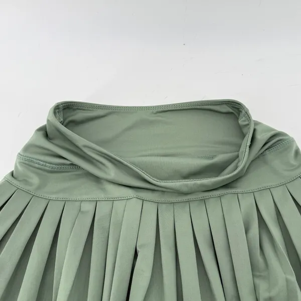Gold Hinge Pleated Tennis Skirt Skort Sea Green Women XS Pickleball Preppy - Image 2