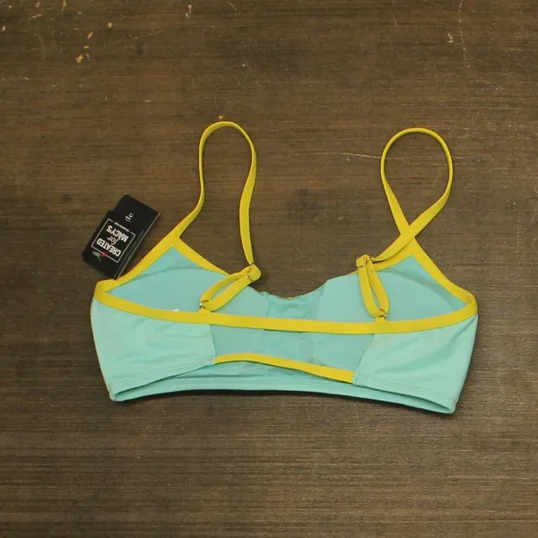 NWT Kate Spade Womens Contrast-Trim Bralette Bikini Top Low Tide Blue S - Image 6