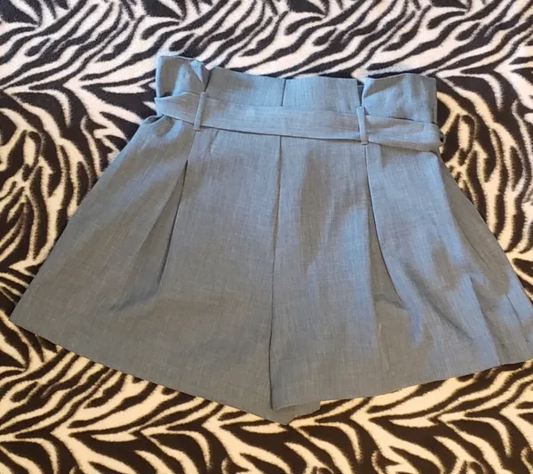 Jealous Tomato NWT  Blue pleated shorts - L - Image 5
