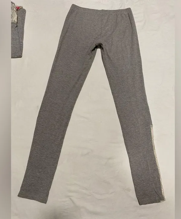 40 Wink Nordstrom Gray Pajama Long John Thermal Legging Set S - Image 4
