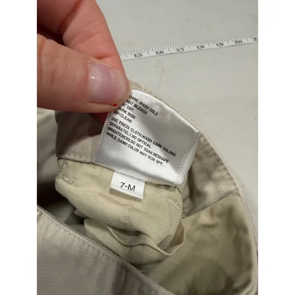 Uniqlo Cargo Pants Women's XS Beige Wide Leg‎ Cotton Utility Gorpcore - Image 4