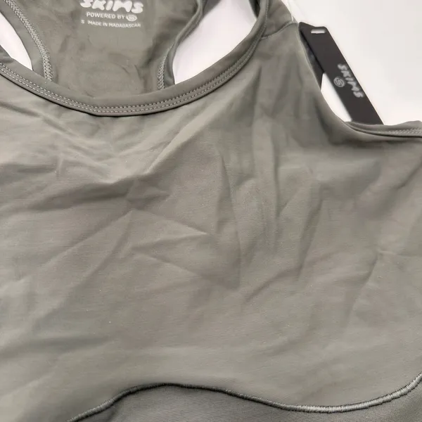 Skims Grey Gun Smoke Racerback Tank Top NWT Size Small - Image 2