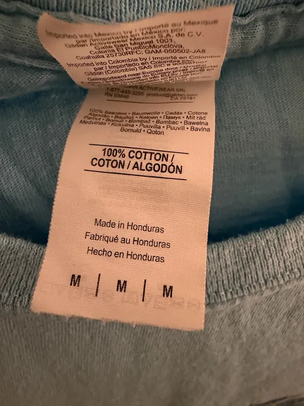 St. Thomas tee shirt Blue Size M - Image 3