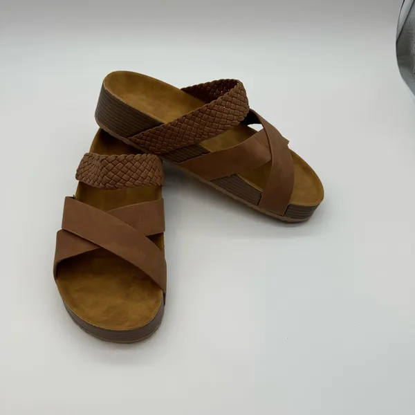 New. Brown Sandals for Women – Soft Cushioned Soles, Casual Warm Weather Wear - Image 14