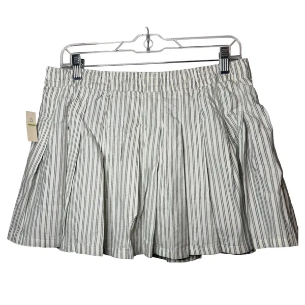 OFFLINE by Aerie NWT Oxford Pleated Tennis Skirt Striped‎ Athleisure Size Large - Image 5