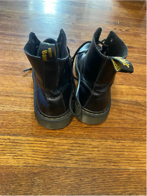Dr Martens 1460 Combat Boots Leather Lace Up Grunge Punk 90s Y2K Indie Sleaze - Image 4