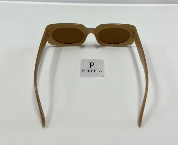 Brown Sunglasses / Small Square Brown Sunglasses - Image 5