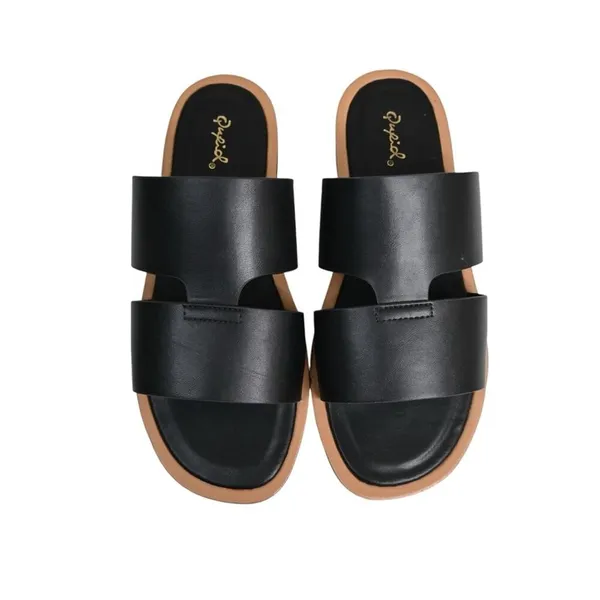 Qupid Womens 10 Slip On Black Sandal Slide NWOB - Image 4