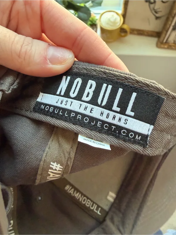 NOBULL Athletic Cap Brown/Grey Adjustable Strapback Unisex - Image 4