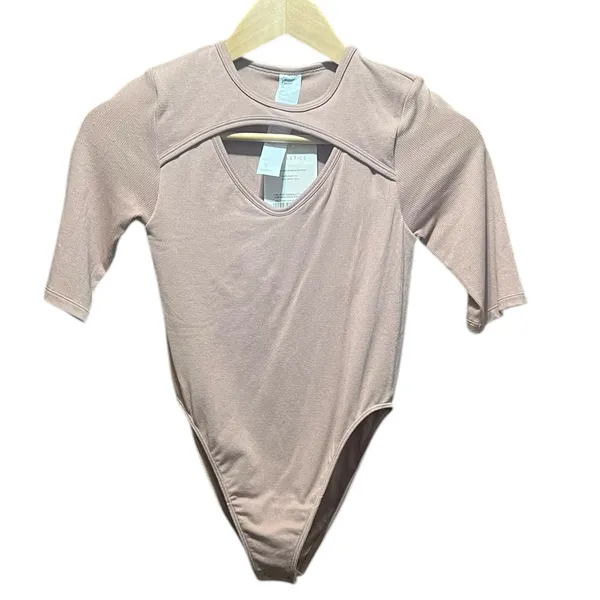 Fabletics NWT Finely Cutout‎ Seamless Bodysuit in Desert Size Small - Image 4
