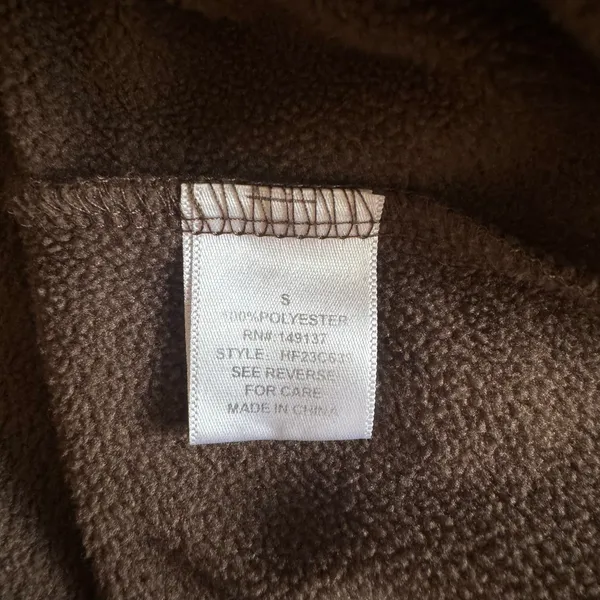 Shop Stevie Brown Fleece Shacket Pullover Top Size Small - Image 5