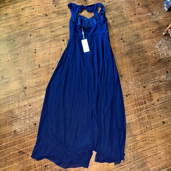 Ever Pretty navy sleeveless L layered flowy maxi dress - Image 3
