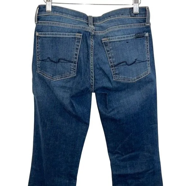 7 for all Mankind ORIGINAL‎ BOOTCUT Denim Jeans Medium Wash Size 26 - Image 8