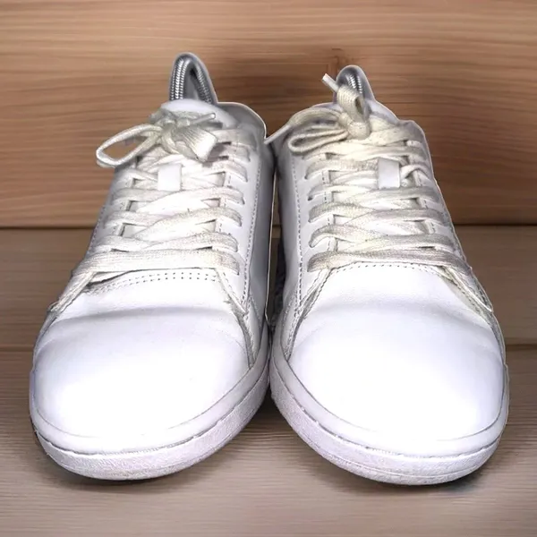 LACOSTE Hydez Sneaker In All White Leather Women's Size US 7.5 119-2-P SFA - Image 4