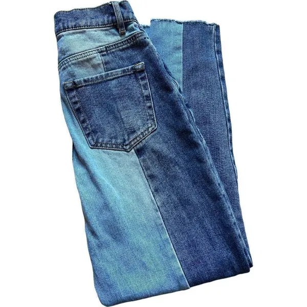 Womens PacSun Eco Two-Tone 90s High Rise Stretch Boyfriend Jeans - Sz 24 - Image 4