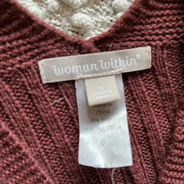 Womenwithin sweater size 0 over the shoulder sweatshirt Red Long sleeve Shirt - Image 5