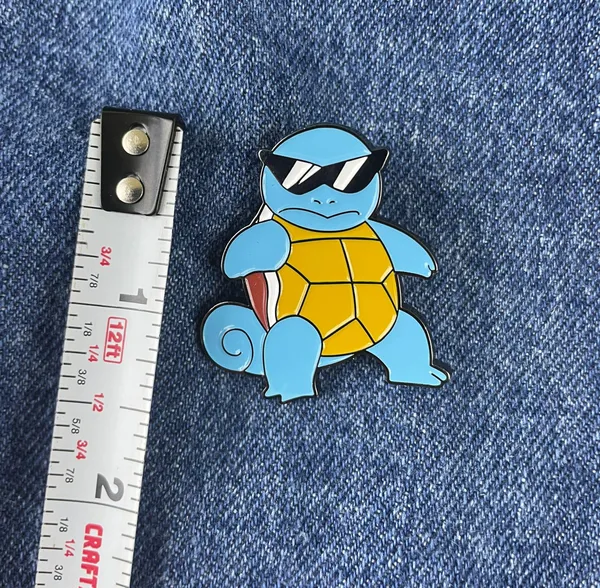 Squirtle Enamel Pin Blue - Image 3