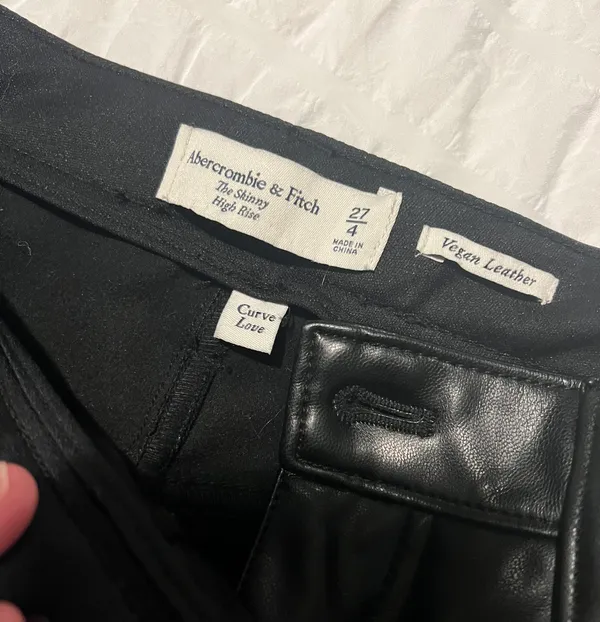 Abercrombie Leather Skinny Pants - Image 3