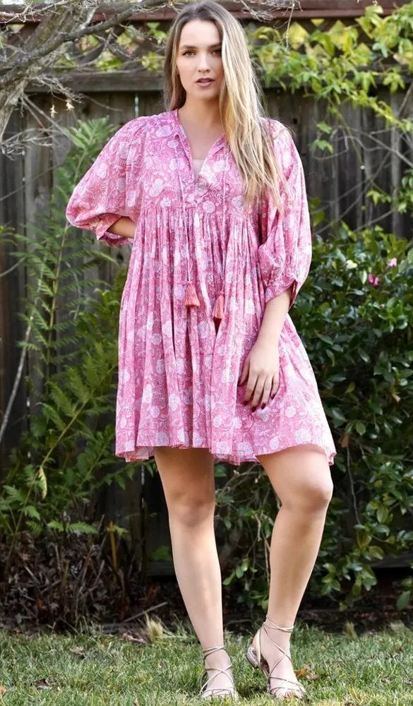 NWT Dolma Raya Block Printed Mini Dress Sz M - Image 3