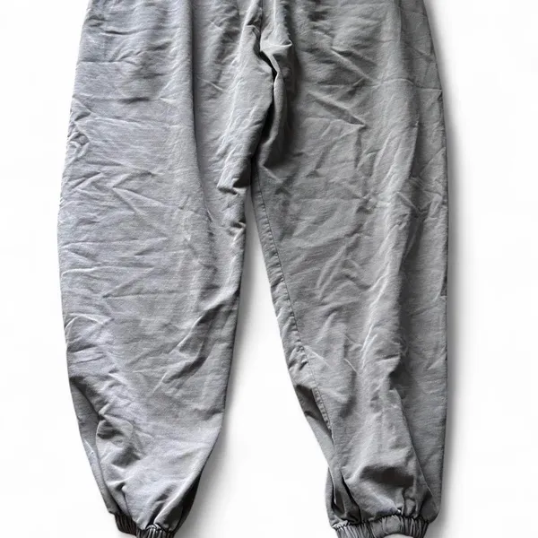 high waisted dark gray sweatpants - Image 2