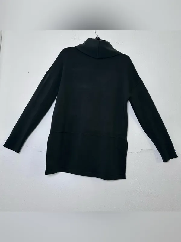 SPANX AirEssential Black Cowlneck Tunic Pullover
Sweater Turtleneck Women's M - Image 4